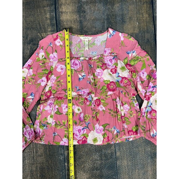 Matilda Jane Girls Size 12 Always Blooming Floral Pink Top! Long Sleeve! - Picture 4 of 6